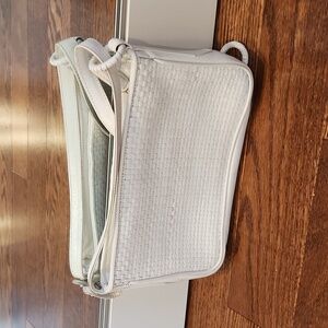 White leather purse - bottega veneta style